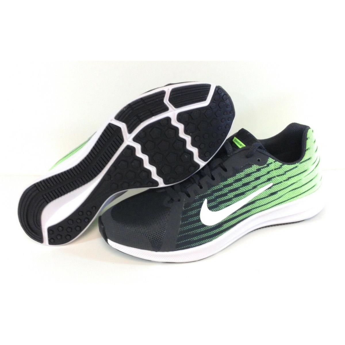 Boys Girls Kids Youth Nike Downshifter 8 922853 011 Grey Green Sneakers Shoes - Green