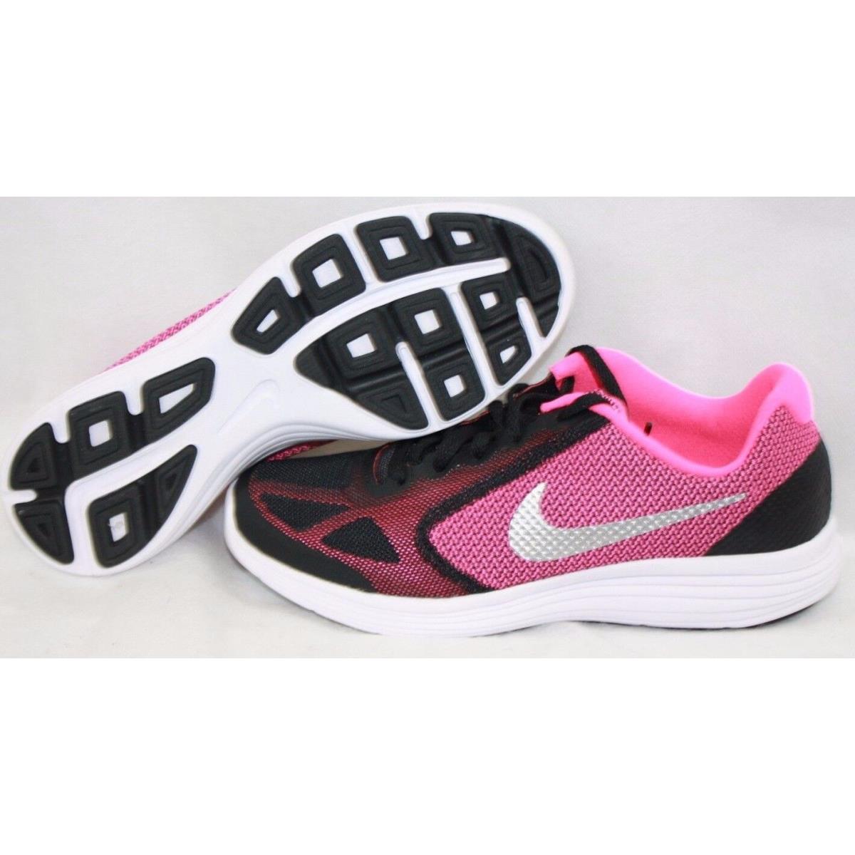 Girls Kids Youth Nike Revolution 3 819416 001 Black Pink 2016 DS Sneakers Shoes SporTipTop