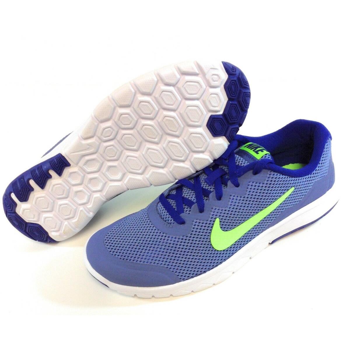 Boys Kids Youth Nike Flex Experience 4 749807 402 Blue Green Sneakers Shoes - Blue