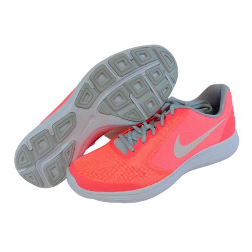 Girls Kids Youth Nike Revolution 3 SE 859602 600 Coral Pink Sneakers Shoes - Pink