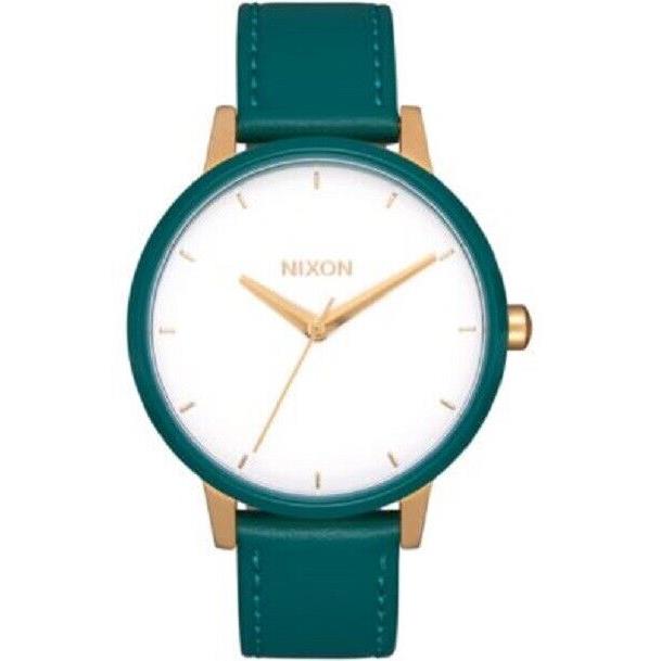 Nixon Kensington Leather Women`s Watch A108 Green