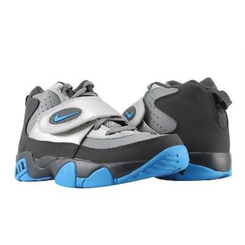 Nike Youth Boy`s Air Mission Cross Training / Basketball Sneakers 630911-004 - BLUE, COOL GREY, BLACK, METALLIC SILVER