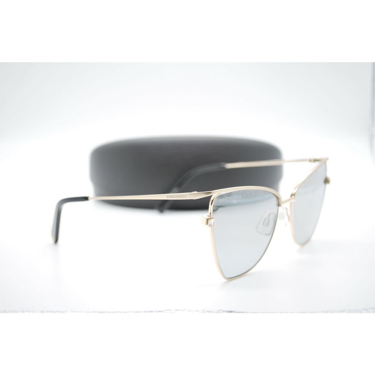 DSQUARED2 DQ 0301 32B Gold Gray Gradient Frame Sunglasses 57-16