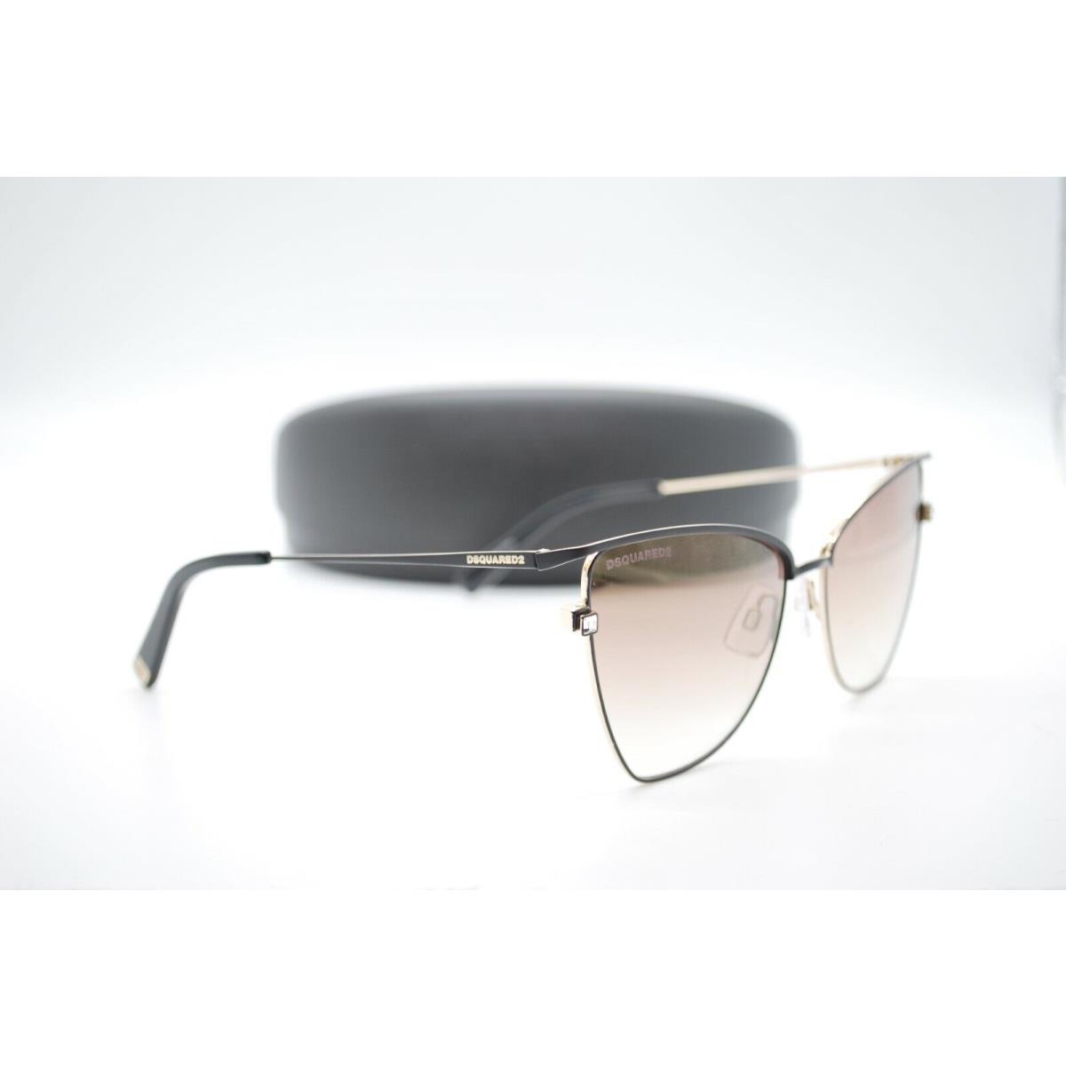 DSQUARED2 DQ 0301 02G Black Brown Gradient Frame Sunglasses 57-16