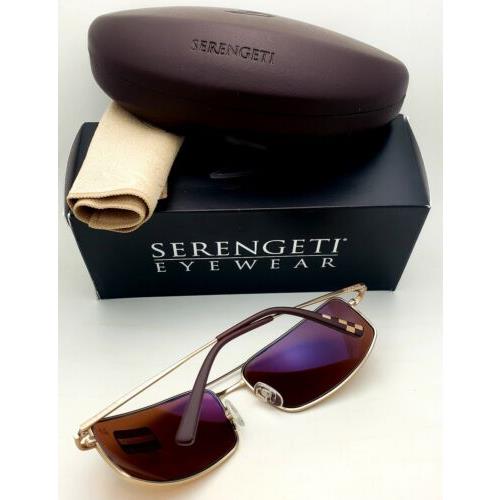 Serengeti sunglasses  - Satine Gold Frame, Brown Lens