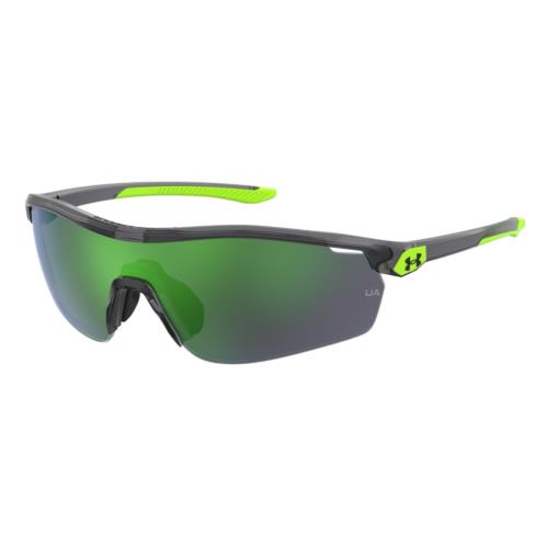 Under Armour Ua 7001/S 0KB7/Z9 Gray/green Polarized Unisex Sunglasses