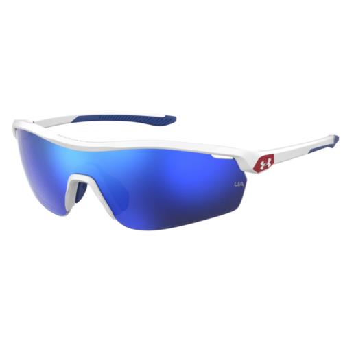 Under Armour Ua 7001/S 06HT/W1 Matte White/blue Mirrored Sunglasses