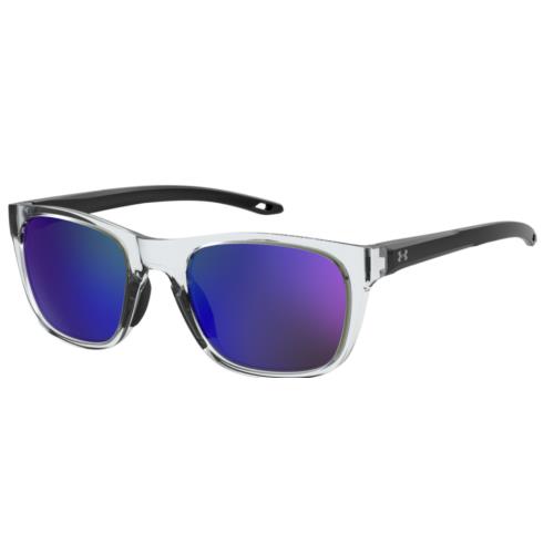 Under Armour Ua 0013/G/S 0900/Z0 Crystal Black/blue Unisex Sunglasses