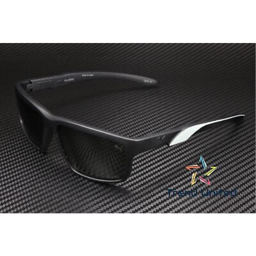 Puma PU0324S 004 Squared Black Grey Polarized Solid Green 59 mm Men`s Sunglasses