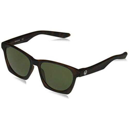 Dragon Matte Tortoise Post UP 244 Sunglasses with Green Lenses 54mm