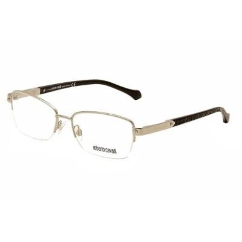 Roberto Cavalli Eyeglasses La Digue RC0761 016 Silver/black Optical Frame 52mm