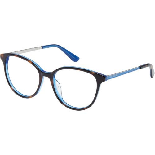 Juicy Couture JU207 086 Dark Havana on Blue Eyeglasses 52mm with Juicy Case
