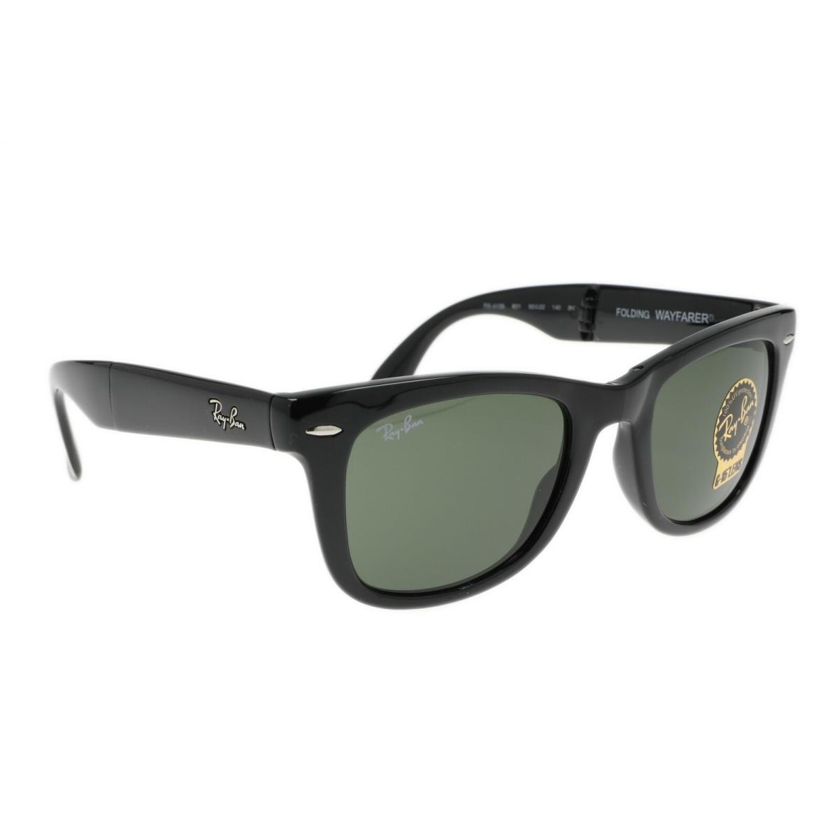 Ray-ban RB4105 Folding Sunglasses in Black Square Sunglasses 181148 - Black, Frame: Black, Lens: Black