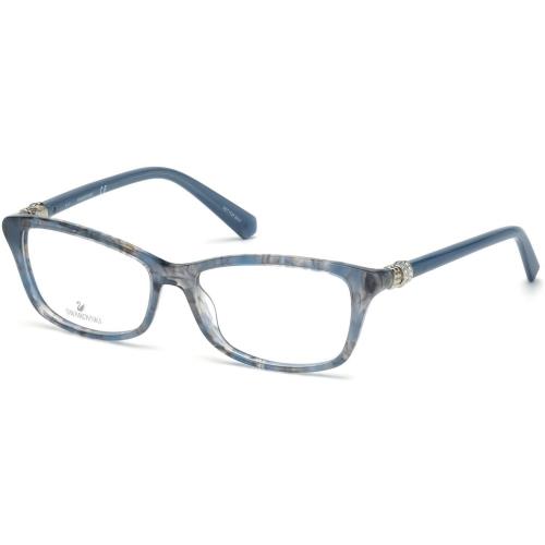 Swarovski SK5243-090-52 Shiny Blue Eyeglasses