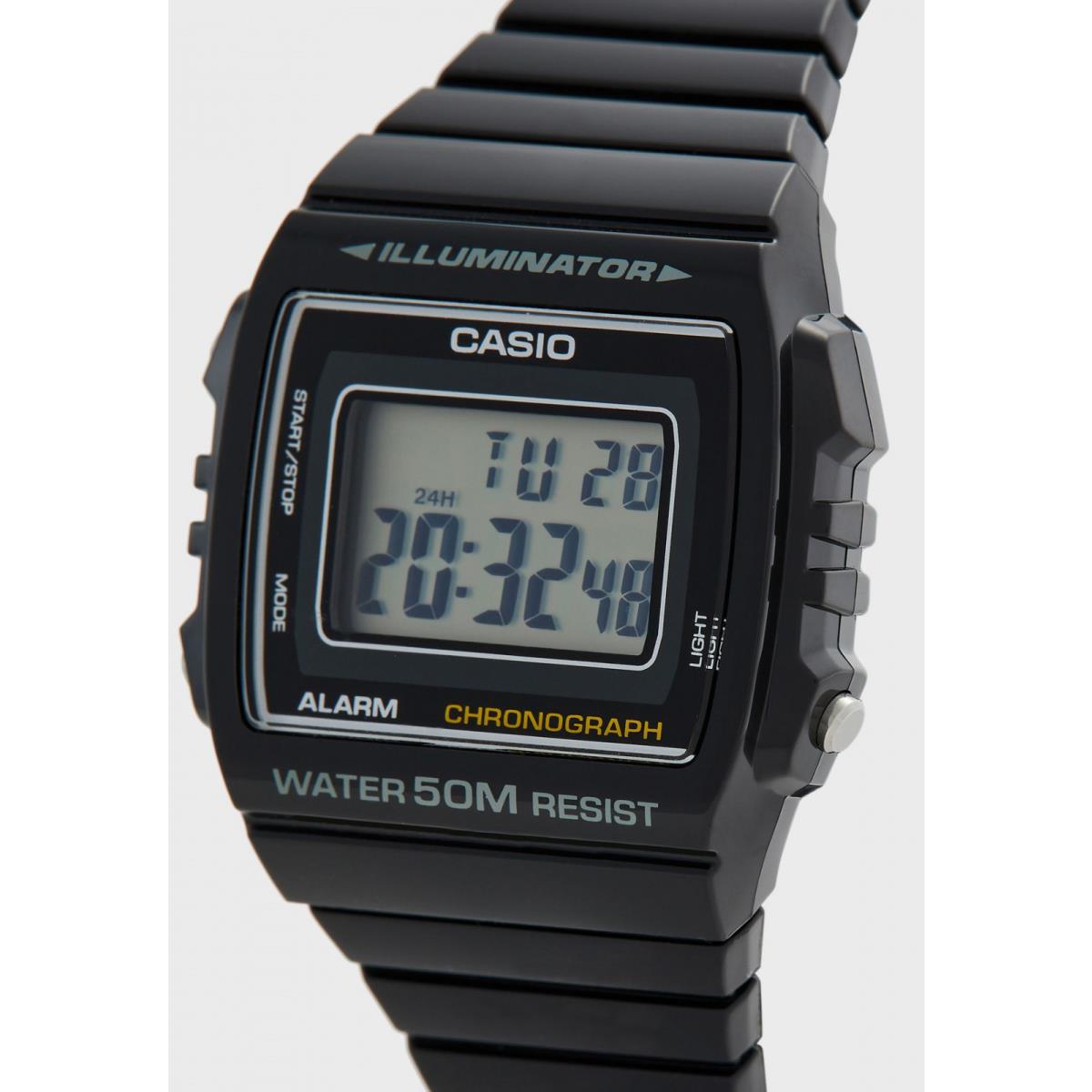 Casio Standard Chronometer Digital Black Watch W-215H-1A