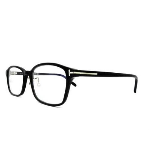 Tom Ford FT5647-D-B 001 Eyeglasses Shiny Black Blue Frame 53mm