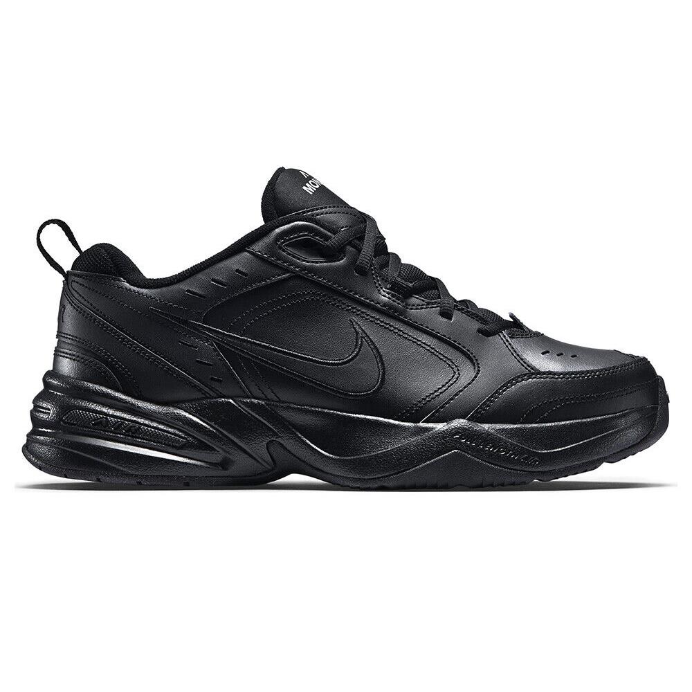 nike air monarch iv 4e black