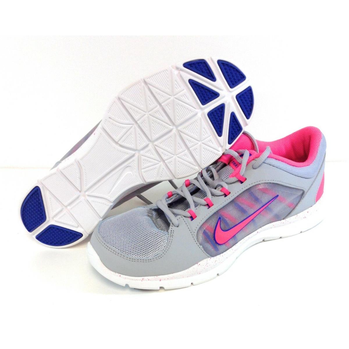 Womens Nike Flex Trainer 4 643083 006 Grey Pink 2014 Deadstock Sneakers Shoes - Grey