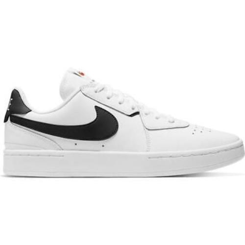 nike court blanc black and white