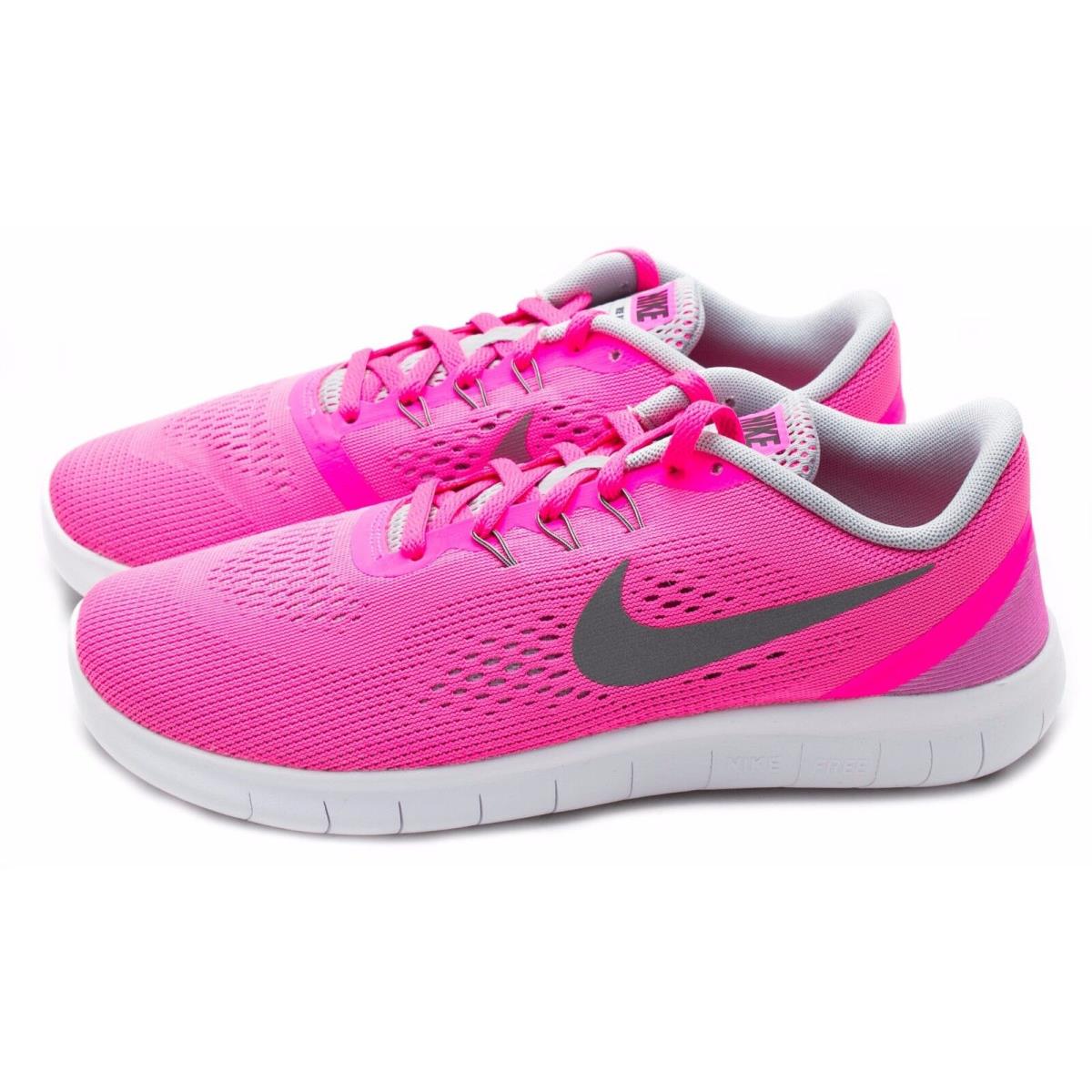 Nike Girls` Grade School Nike Free RN Running Shoes 833993-600 Sz 6 6.5