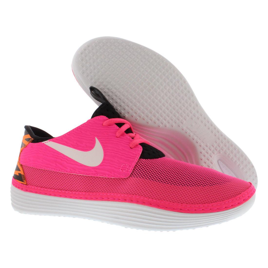 Nike Solarsoft Moccasin Casual Mens Shoes Sneakers 555301 618 - Pink