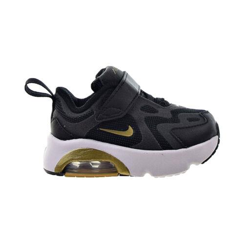 Nike Air Max 200 Toddlers` Shoes Black-metallic Gold-antracite AT5629-003