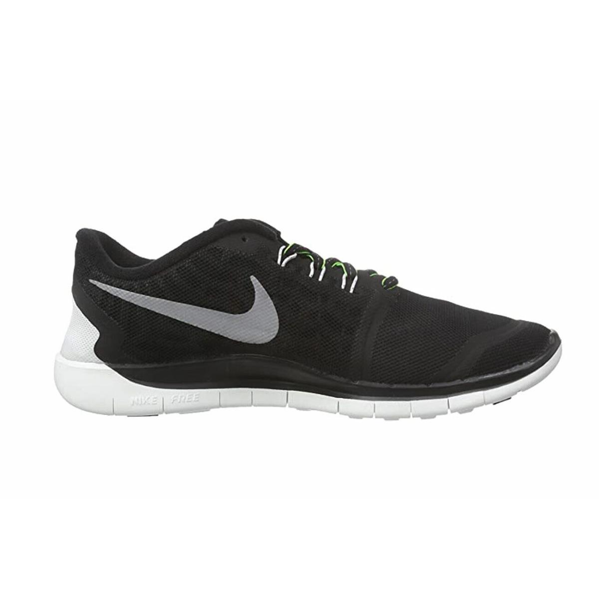 Nike Free 5.0 Flash GS 807595 013 Big Kid`s Black Running Shoes - Black