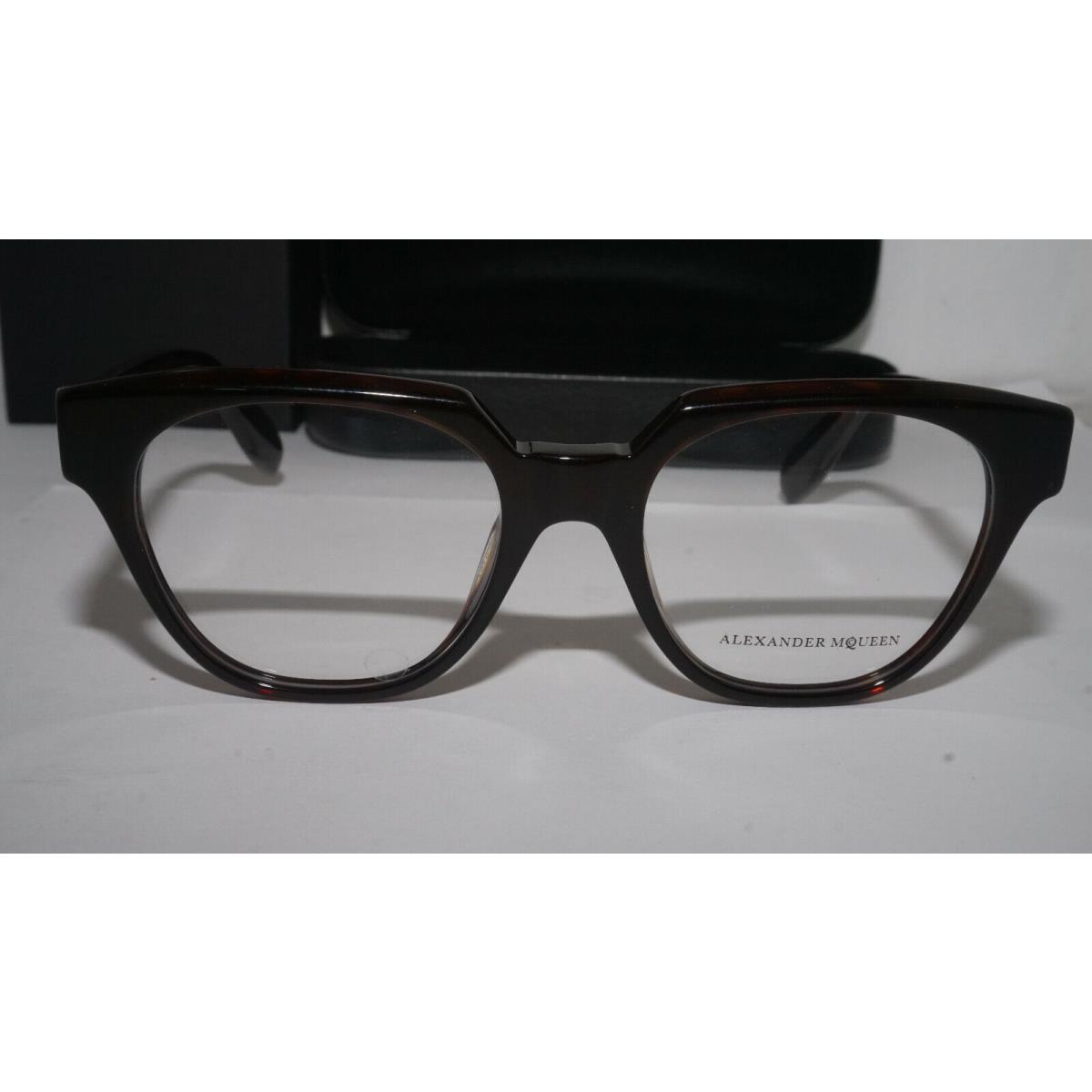 Alexander Mcqueen Eyeglasses Havana Tranparent AM0043O 007 51 19 140