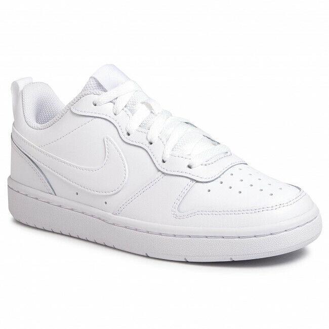 Nike Court Borough Low 2 Grade School Shoes White / White-white BQ5448-100 - White
