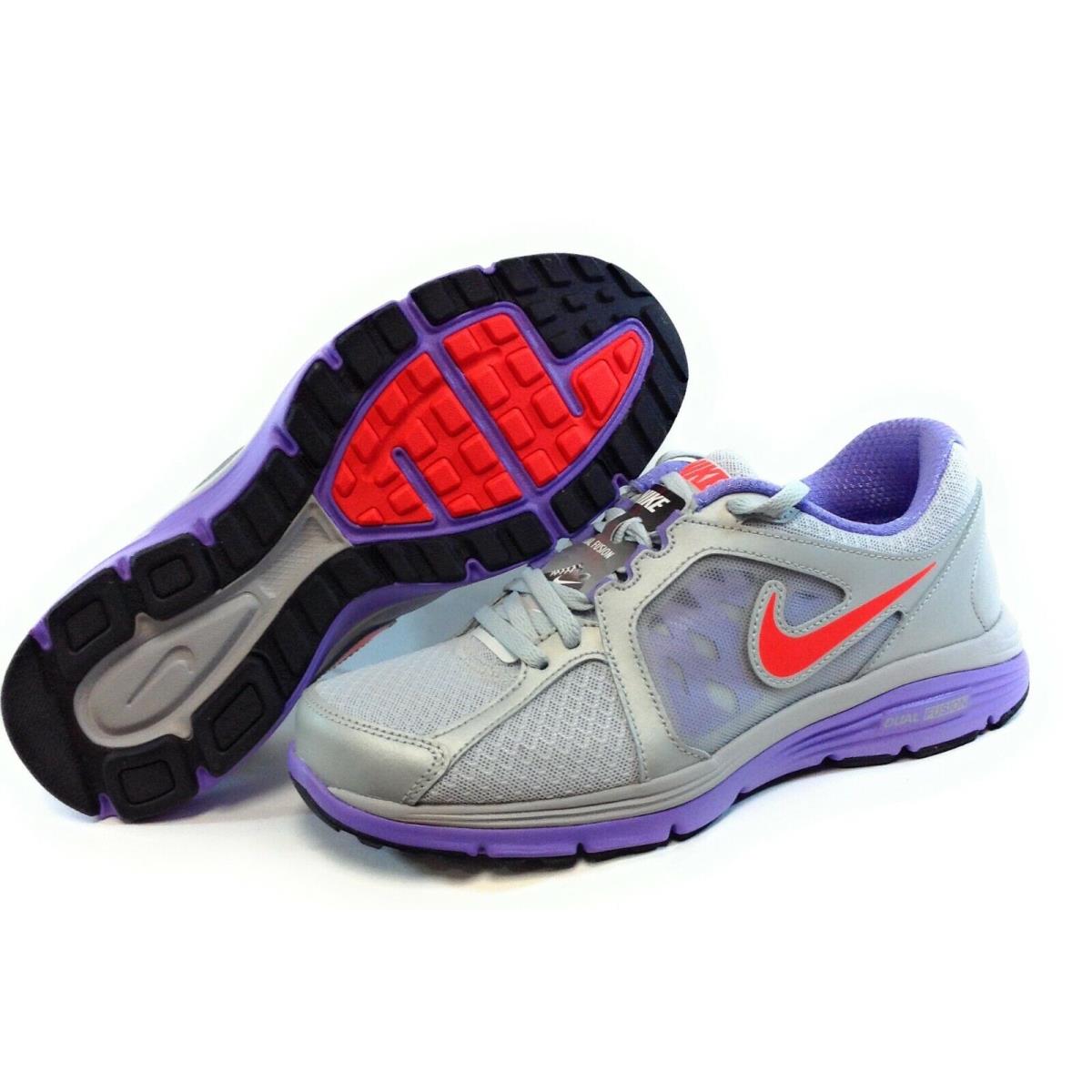 Womens Nike Dual Fusion Run 525752 007 Platinum Purple 2012 DS Sneakers Shoes