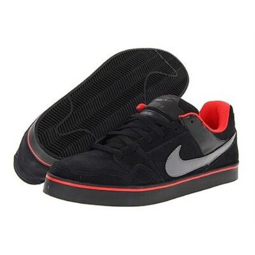 Nike SB Mogan 2 SE Comfort Athletic Skate Style Casual Shoes - Black/Challenge Red/Metallic Dark Grey