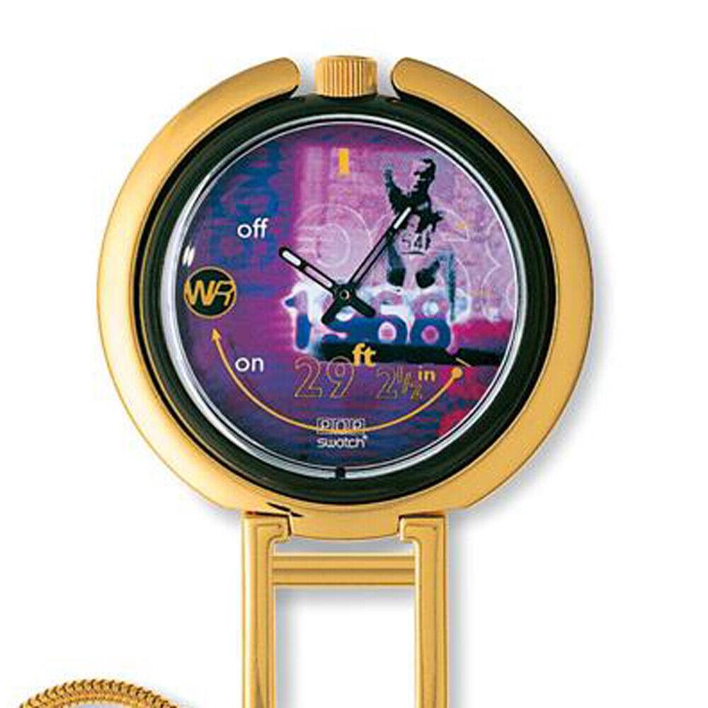 Condition Swatch Pop 1996 Olympics Edition Bob Beamon PUZ100 Watch Rare