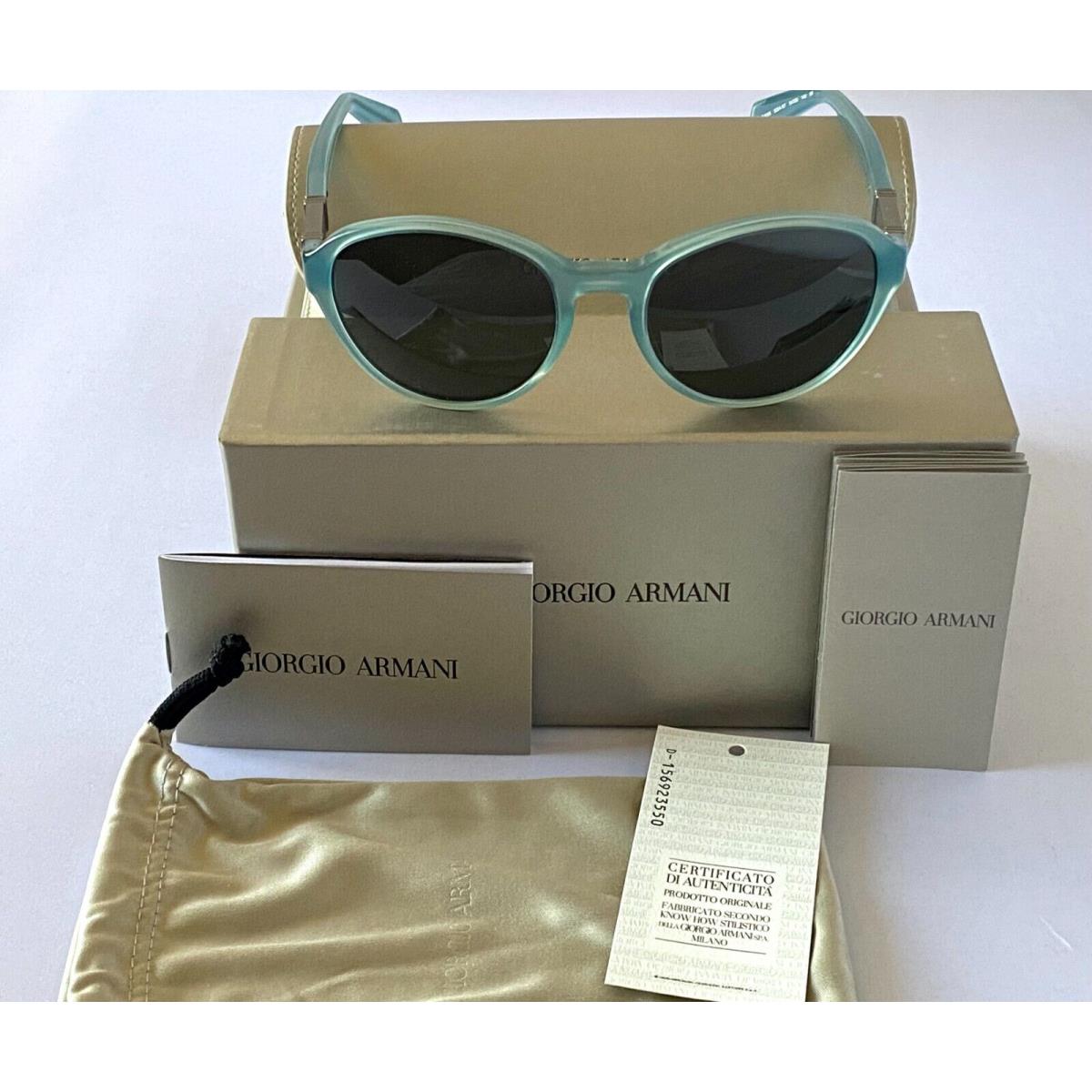 Giorgio Armani AR8006 5034/87 Transparent Aqua Fashion Sunglasses