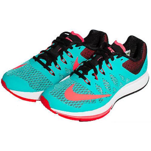 Nike Women`s Air Zoom Elite 7 Running Shoe Hyper Jade/punch 654444-300 Sz 5-8.5