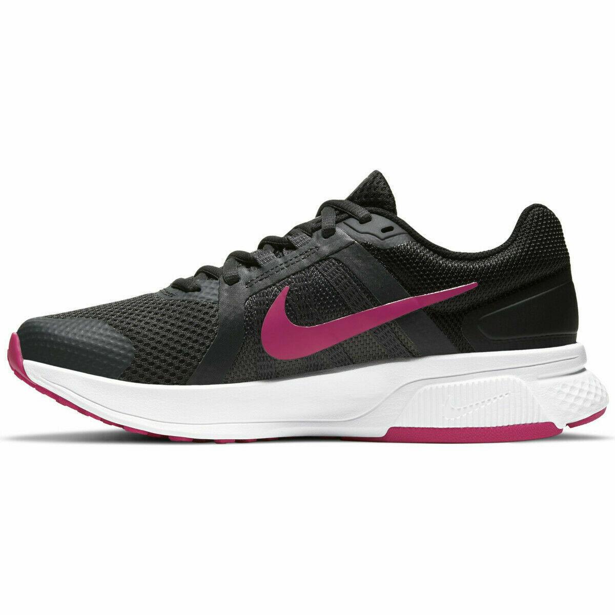 Nike Women`s Run Swift 2 Running Shoes Grey Fireberry CU3528 011 Size 10