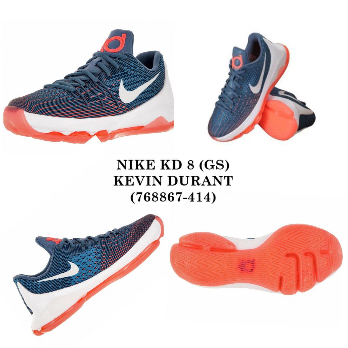 Nike KD 8 GS <768867- 414> Youth Big Kid Sneaker-basketball Shoes