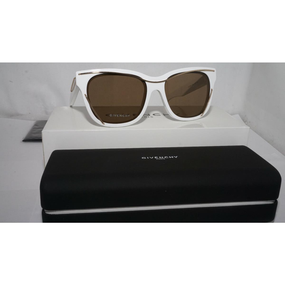 Givenchy Sunglasses White Gold Gold Mirror GV7028/S C295V 56 17 145