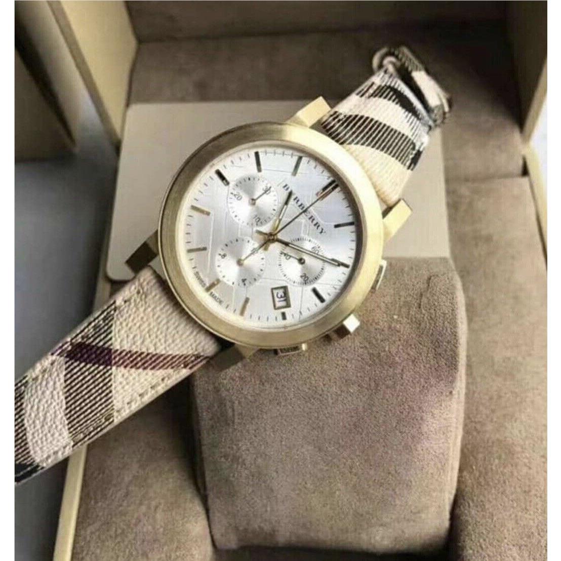 Burberry BU9752 City 38 mm Gold Tone Chronograph Unisex Watch