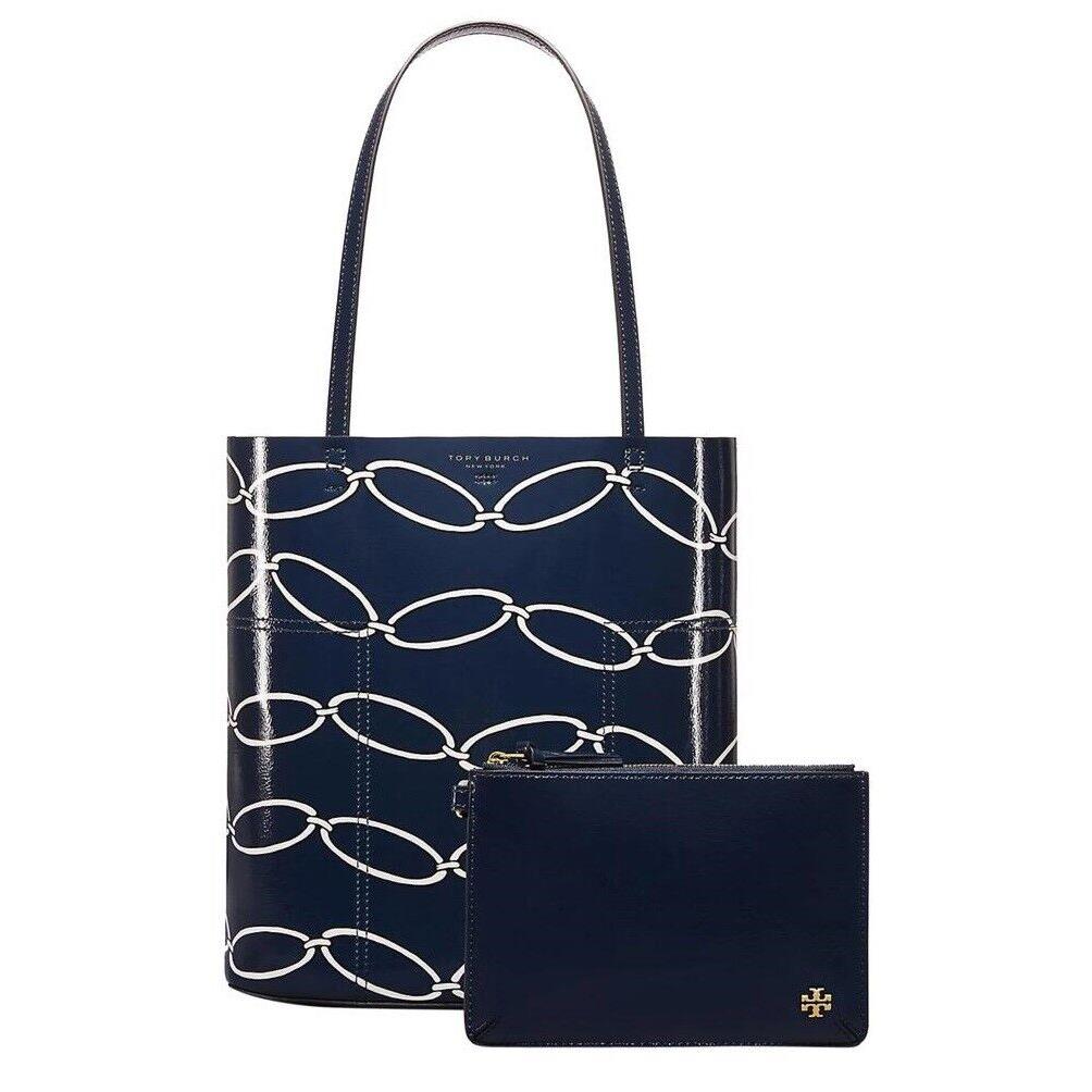 Tory Burch Block-t Printed Medium Tote Still IN Plastic