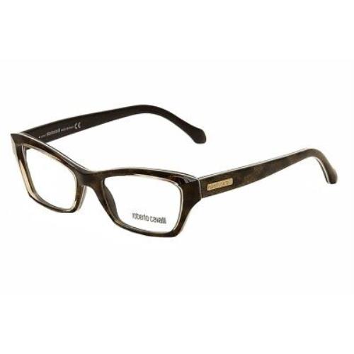 Roberto Cavalli Eyeglasses Soneva RC0758 0758 059 Brown/gold Optical Frame 52mm