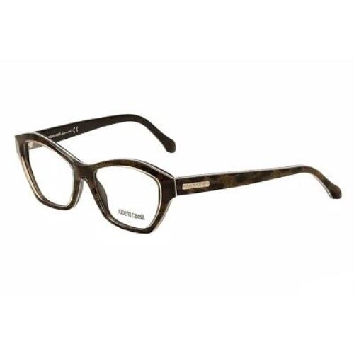 Roberto Cavalli Eyeglasses Royal RC0757 0757 059 Brown/gold Optical Frame 55mm - Frame: Brown