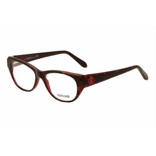 Roberto Cavalli Eyeglasses Maupiti RC0685 0685 055 Havana/red Optical Frame 53mm