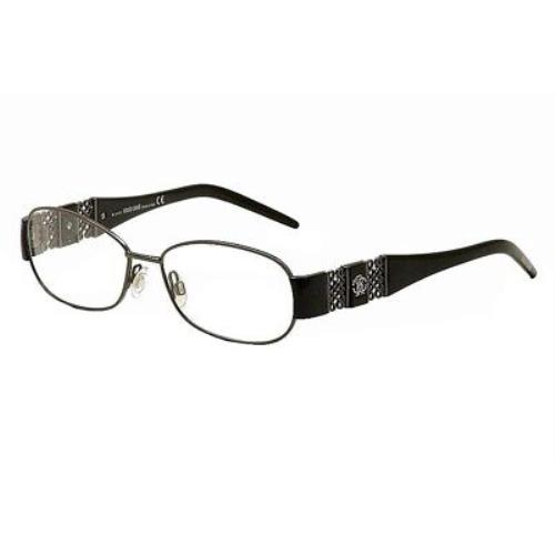 Roberto Cavalli Eyeglasses Camelia 554 008 Gunmetal Black Optical Frame 54mm