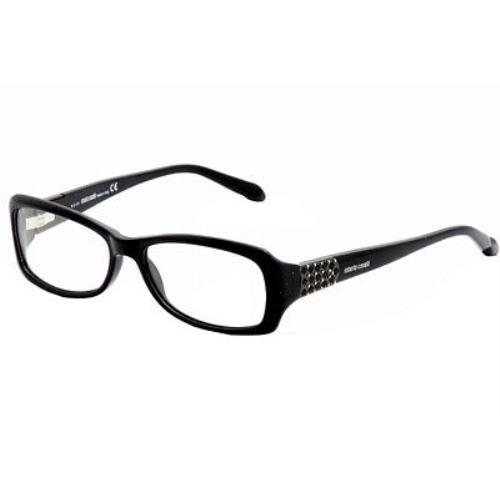 Roberto Cavalli Eyeglasses Garofano RC543 RC-543 001 Black Optical Frame 55mm