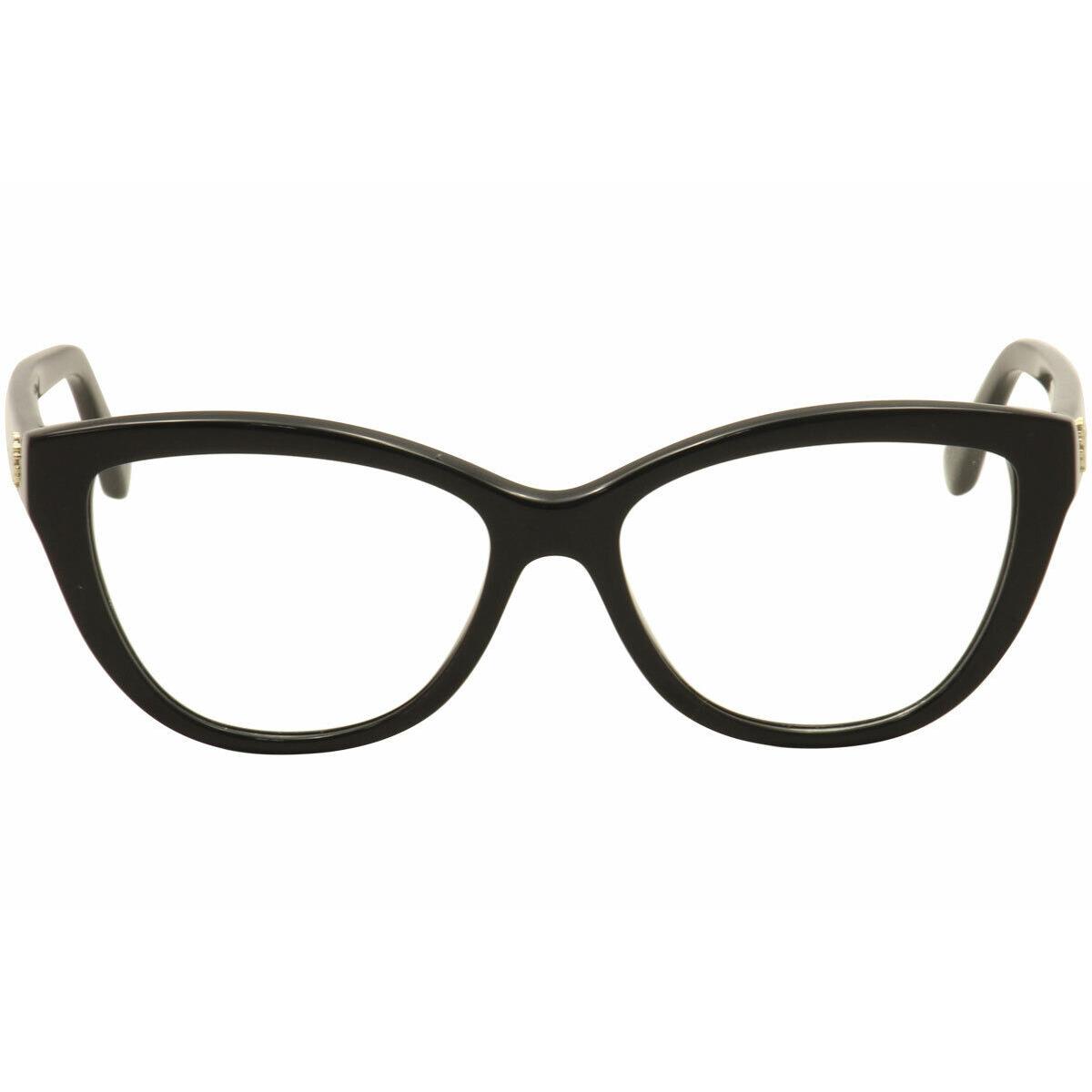 Roberto Cavalli Eyeglasses Algieba 808 005 Black/gold Cat Eye Optical Frame 54mm