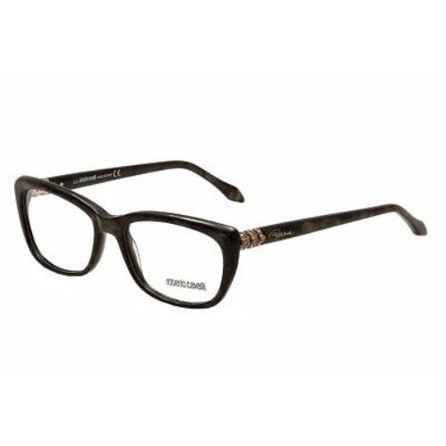Roberto Cavalli Eyeglasses Martinica RC0715 05A Black/bronze Optical Frame 54m