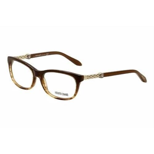 Roberto Cavalli Eyeglasses Barbados RC0706 047 Brown/gold Optical Frame 54mm - Frame: Brown