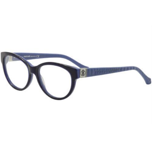 Roberto Cavalli Women`s Eyeglasses Reethi 756 092 Navy/blue Optical Frame 54mm - Frame: Blue