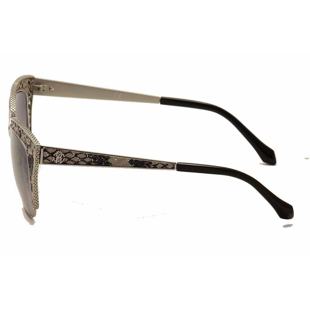 Roberto Cavalli Sualocin RC 973S 973/S 16C Palladium Cat Eye Sunglasses 54mm