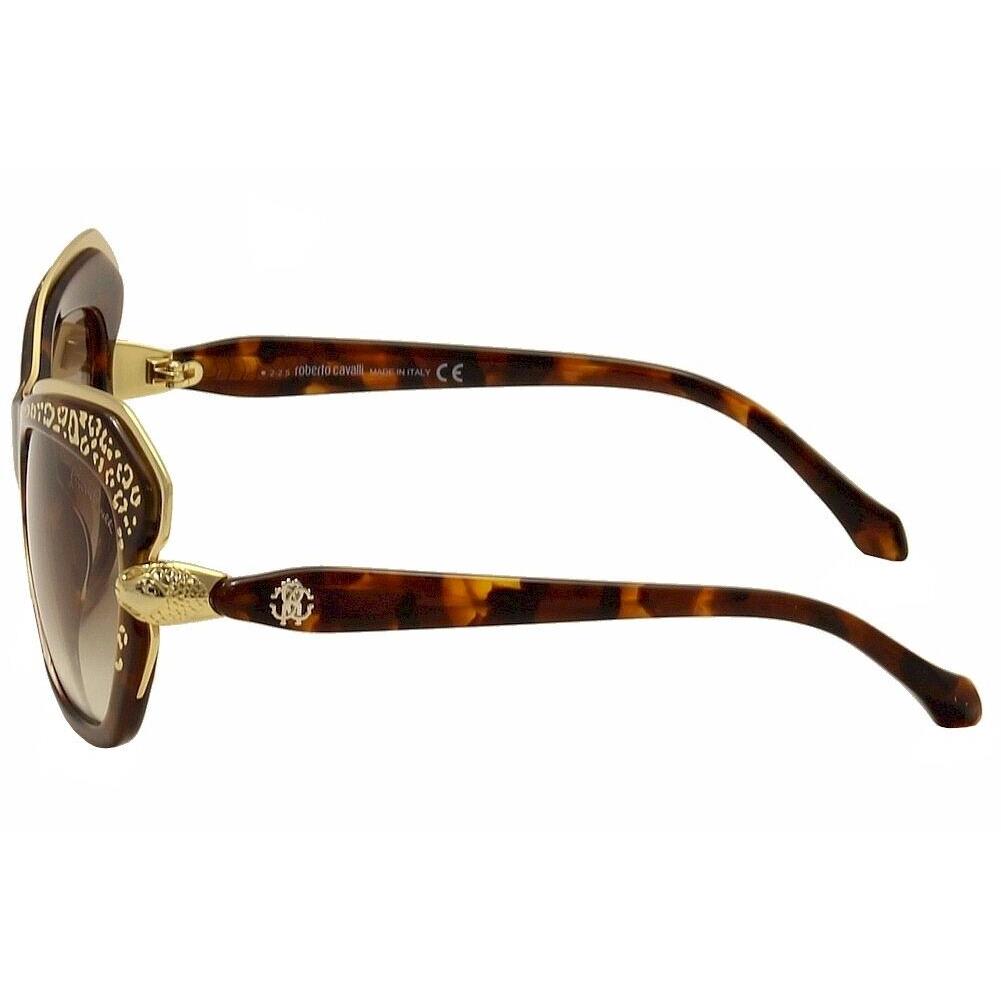 Roberto Cavalli Women`s Taygeta 981S 981/S 52F Havana/gold Sunglasses 56mm